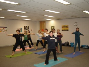 Corporate Yoga class